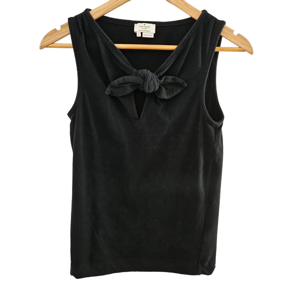 Kate Spade Designer Bow Front Keyhole Pomona Tank Womens Large Sleeveles…